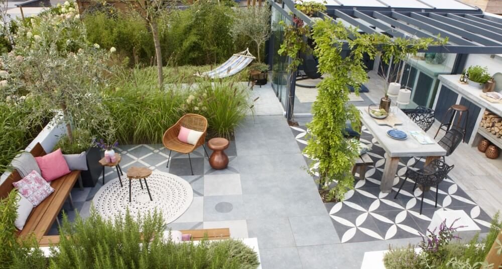 azulejos saludables pisos patios exterior porcelanato cerámico 
