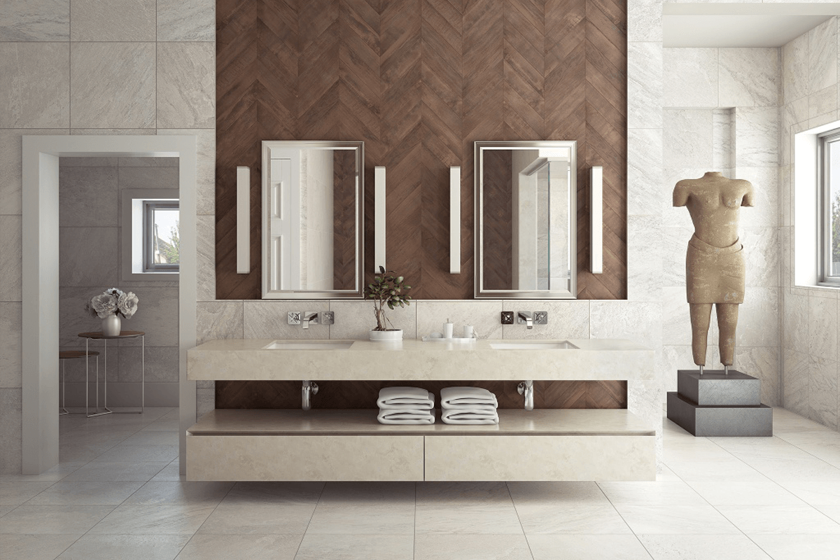 cerámicos porcelánicos porcelanatos diseño interiores baño baños